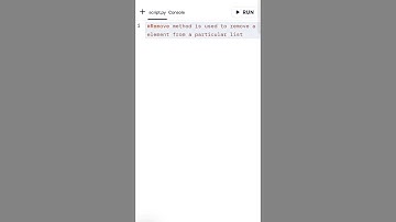 Remove method in python| List #python #list #coding