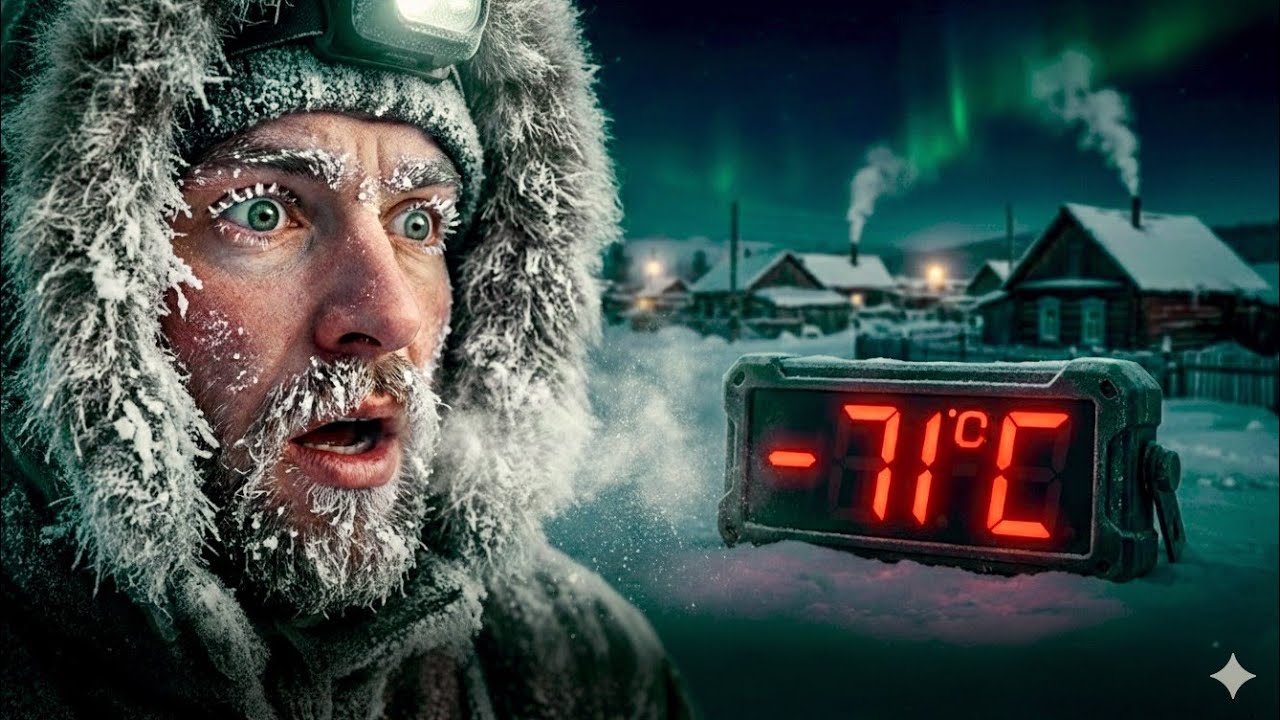 The Coldest Village on Earth: Oymyakon (-71°C, -96°F)❄️ 