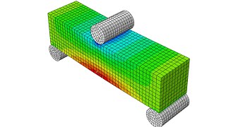 Threepoint bending test in Abaqus