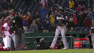 MIA@WSH: Moore ties game with an RBI single in 9th