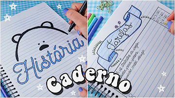 Como deixar um caderno lindo?