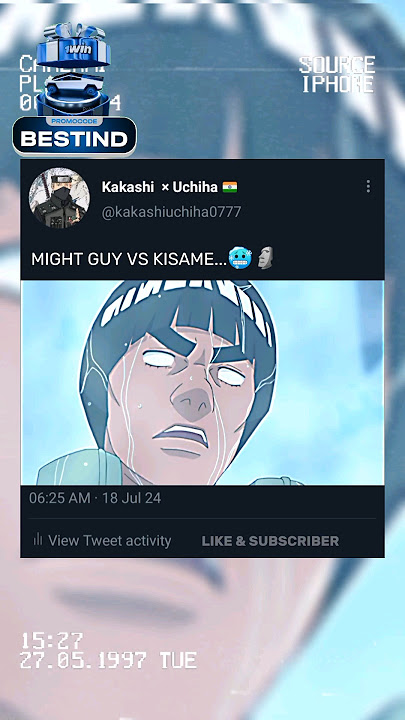 MIGHT GUY VS KISAME 🥶