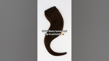Clip-in ponytail extensions ✨ A variety of colours, all 20 inches and 100% Remy human hair!
