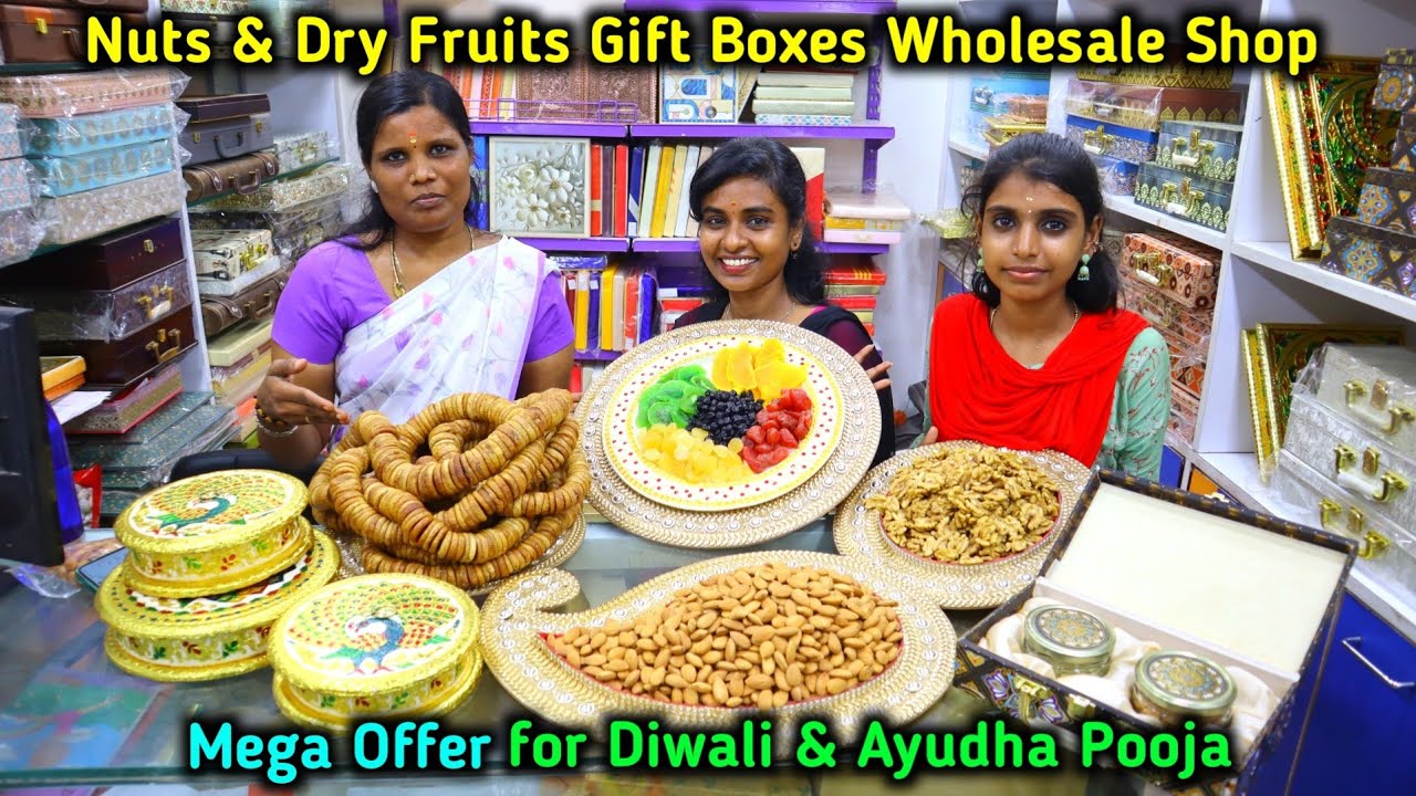 Nut and Dry Fruits Gift Boxes Wholesale Market in Chennai Then Suvai