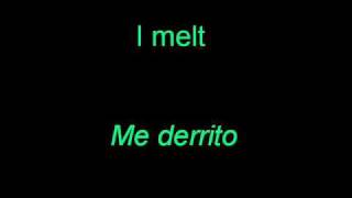 Rascal Flatts - I melt (English & Spanish lyrics)