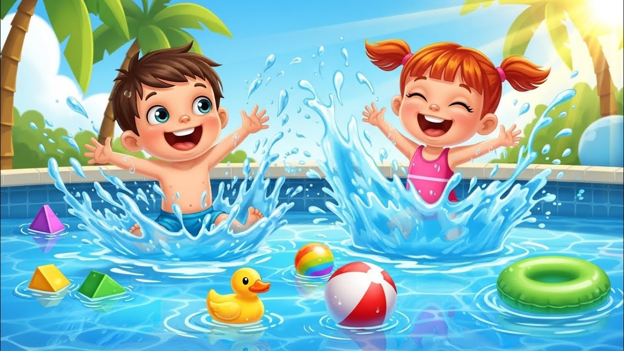 Swimming Song 🏊‍♂️🎶 | Fun Action Nursery Rhyme for Kids - YouTube
