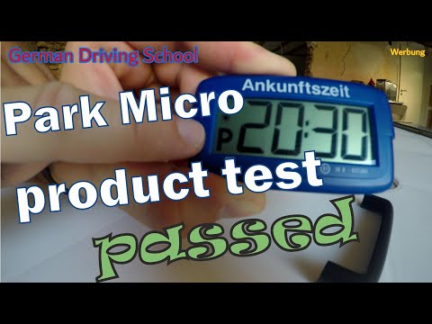 Park Micro - elektronische Parkscheibe mit Zulassung - Werbung - electronic  parkdisk 