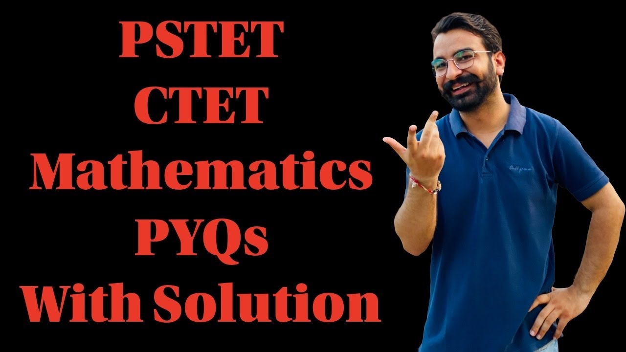 Mathematics PYQs CTET/PSTET #ctet #pstet #pstet2026 #ctet2026 