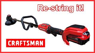 How to replace RELOAD STRING on Craftsman 20V trimmer!
