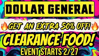 🚨EXTRA 50% OFF FOOD!🚨VISUALS & UPC’S INCLUDED! CLEARANCE EVENT PREP! #dollargeneral #pennyshopping 