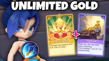 GOLD TRICK VAULT UPGRADE + TRUST FUND!! MUST WATCH!! MAGIC CHESS GO GO BEST STRATEGY 