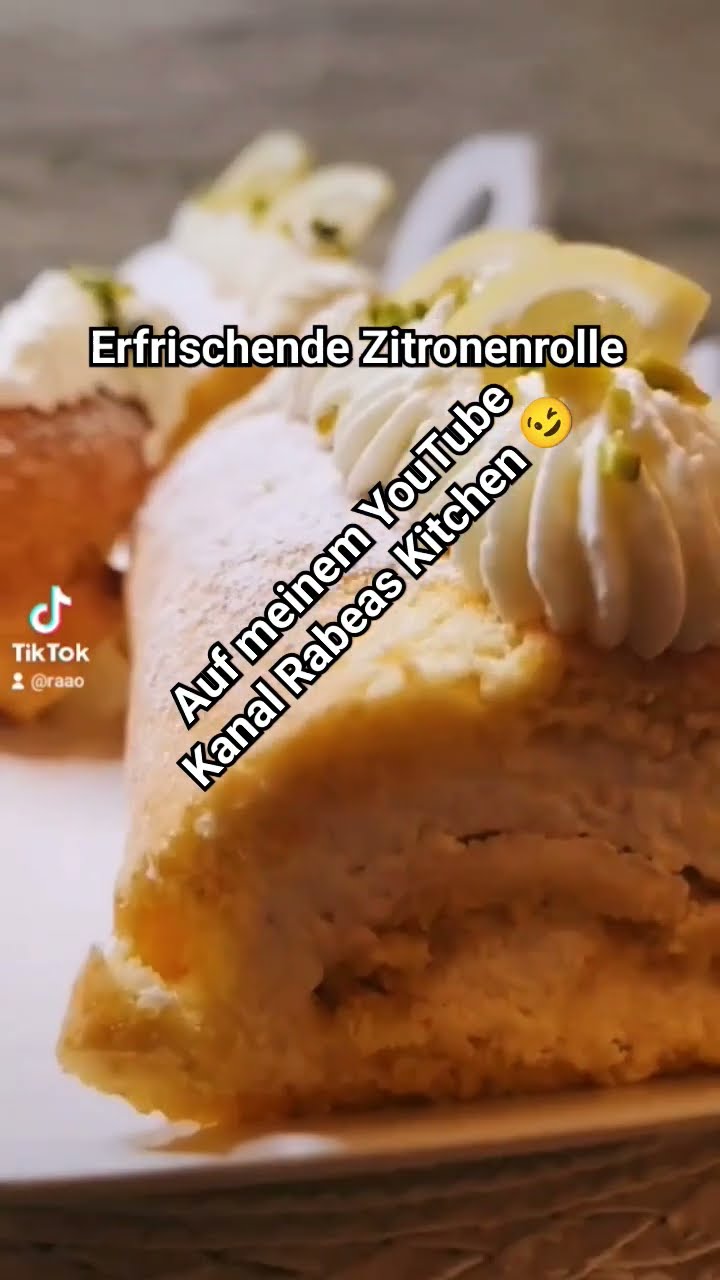 Erfrischend lecker, Zitronenkuchen/Zitronenrolle #shorts #summervibes # ...