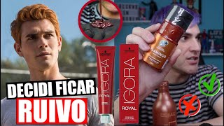 MUDEI 🤡 RUIVO IGORA 8.77, FLAMINGO KAMALEÃO COLORS E MATIZADOR BROW PROHALL | SERÁ QUE DEU CERTO?