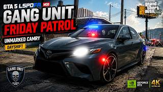 GTA 5 Mods | GANG UNIT Takes Over the Streets in an UNMARKED CAMRY | LSPDFR | RTX 5090 4K GTA 5 Mods | GANG UNIT Takes Over the Streets in an UNMARKED CAMRY | LSPDFR | RTX 5090 4K