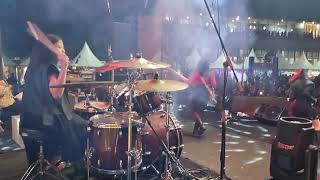 drumcam cover kepada perang - God Bless di festival band Tuban 2025
