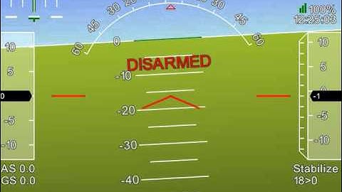 ArduCopter APM Planner Artifical Horizon