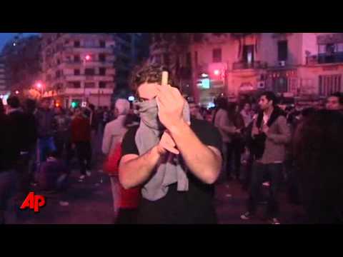 Raw Video: Mass Protest Against Egypt Leader