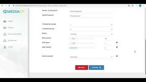 MediaCP para Revendedores - Crear Cuenta Radio