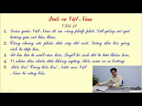 ÂM NHẠC 3 - HỌC HÁT BÀI: QUỐC CA VIỆT NAM (TIẾT 2)