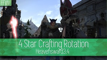 FFXIV 3.4 4 Star Crafting Rotation