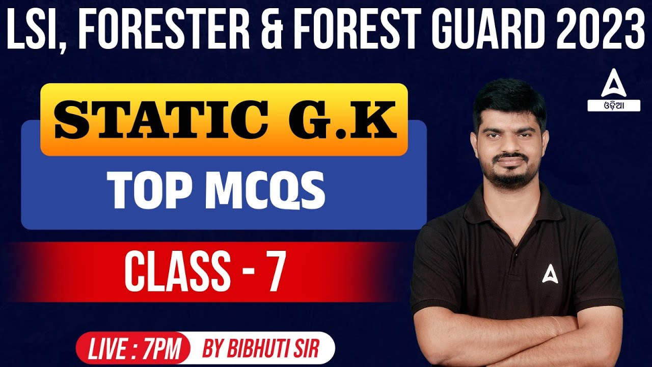 Livestock Inspector, Forester And Forest Guard 2023 Static GK Top