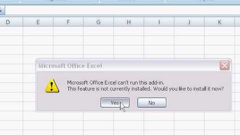 Install Solver and Data Analysis Tool Pack in Excel 2007