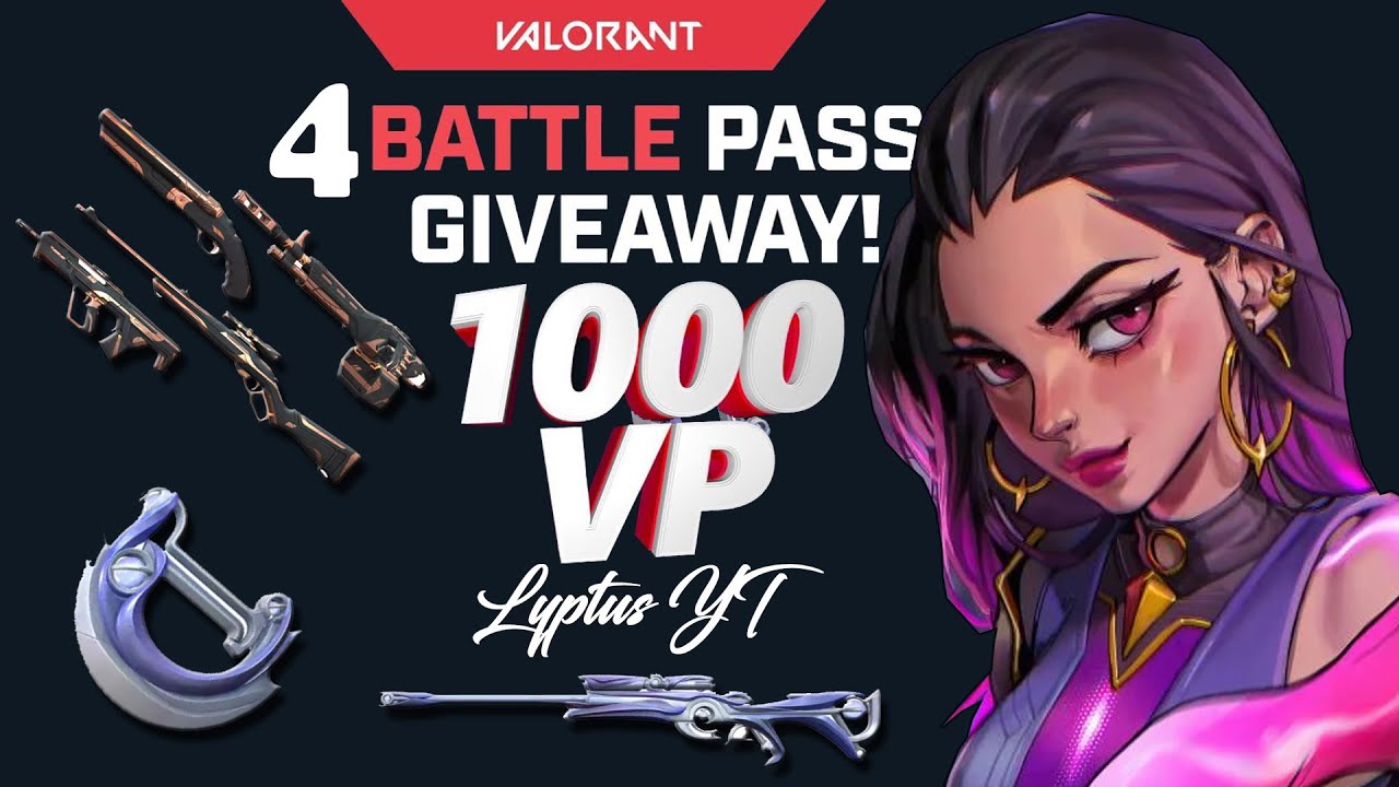 🤭Valorant Live 4x Battlepass Giveaway Road to 1000 😅 valorant