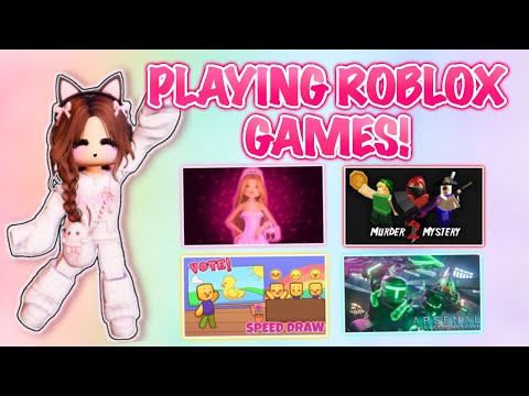 PLAYING GAMES ON ROBLOX *LIVE*