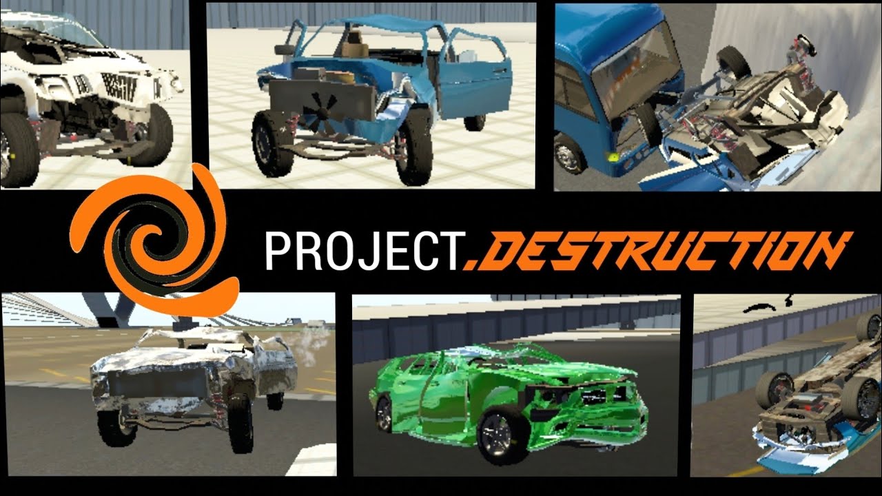 PROJECT.DESTRUCTION CRASHES GAMES LIKE BEAMNG DRIVE FOR ANDROID IOS NEW MOBILE GAMEPLAY CAR [1080p]