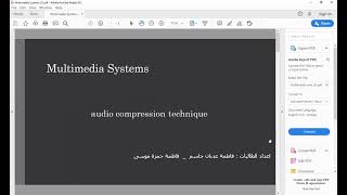 Multimedia Systems _audio compression technique
