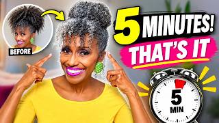 Is This the Fastest Natural Hair Updo Ever?