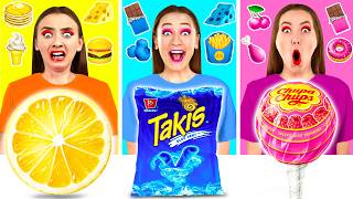 Food of The Same Colors Challenge | Funny Food Challenges by PaRaRa