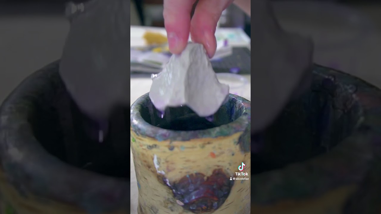 Making flowers out of egg cartons 