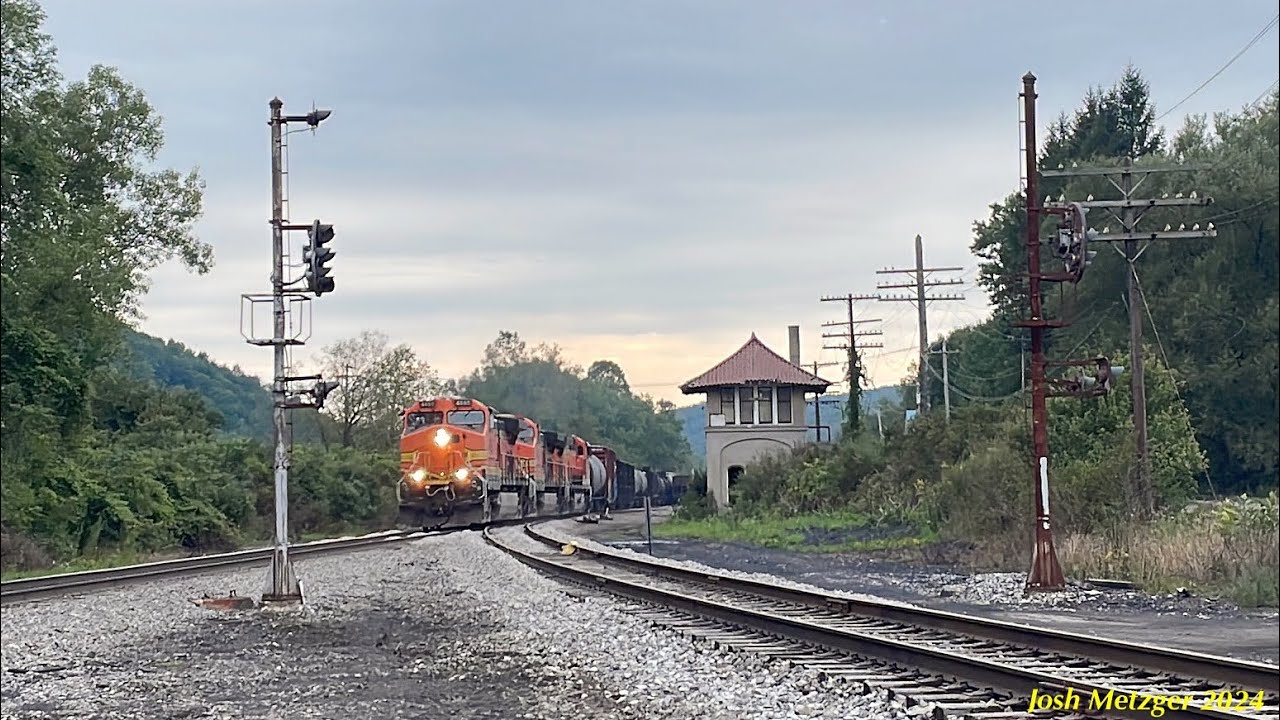 B&P SIBF-16 w/ BPRR C44-9Ws #’s 4885, 4823, and 4573 @ Ashford, NY 8/16/24
