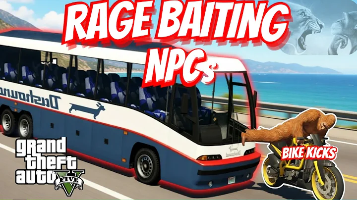 GTA 5: The Funniest NPC *Rage Baiting* using Bike Kicks