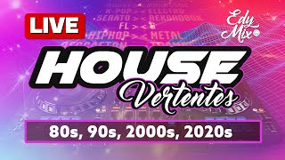 LIVE AO VIVO: HOUSE VERTENTES 90s, 2000s e ATUAIS | No COMANDO das MIXAGENS DJ Edy Mix.