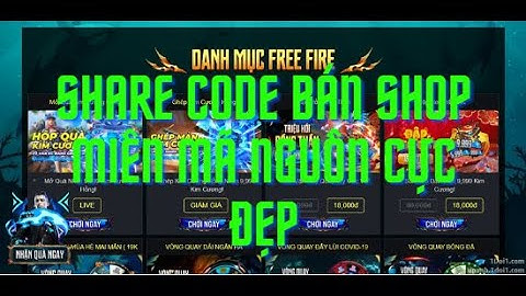 Share code bán shop miền mã nguồn| Bản mod cực đẹp