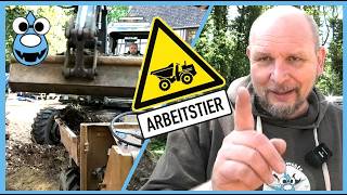 Eine Baustelle kommt selten allein: Erst Holz, dann Mauer, Maschinen-Tetris an der Obermühle! 🚜🏗️