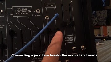 ARP 2600 with Strymon Magneto connected as insert effect.