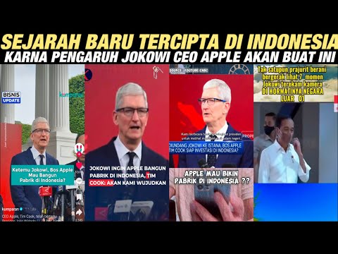 SEJARAH BARU!! KARNA PENGARUH BESAR JOKOWI..CEO APPLE AKAN BANGUN SMART CITY DI INDONESIA