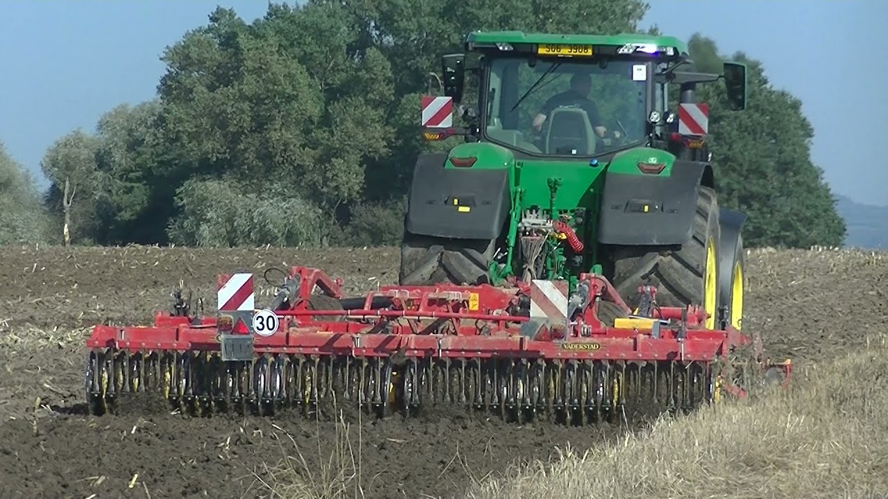 Příprava Půdy 2021 s John Deere 8R 370 + Vaderstad TopDown 500
