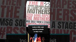 Protesters in New York rally against visit by Indian Hindu nationalist group leader
Protesters rallied in New York on August 29 against the visit of a leader from the Rashtriya Swayamsevak Sangh (RSS), a Hindu nationalist organisation.
The RSS, the ideological parent organisation of Prime Minister Narendra Modi’s Bharatiya Janata Party (BJP), said in May that it had organised foreign visits to counter perceptions of the group as a paramilitary organisation involved in attacks on minorities
Subscribe: http://trt.world/subscribe
Livestream: http://trt.world/ytlive
Facebook: http://trt.world/facebook
X (Twitter): http://trt.world/twitter
Instagram: http://trt.world/instagram
TikTok: http://tiktok.com/@trtworld
WhatsApp: trtworld.com/whatsapp
Telegram: https://t.me/trtworld
Visit our website: http://trt.world Protesters in New York rally against visit by Indian Hindu nationalist group leader