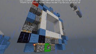 [Tutorial] Smallest 4x4 Seamless Vortex Door in MCBE (200Blocks)