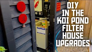 DIY IN MY KOI POND FILTER HOUSE WELL NEEDED DOING**LOOKING EPIC**UPGRADES**