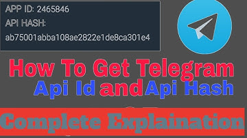 How to Get API ID and API HASH in Telegram ?