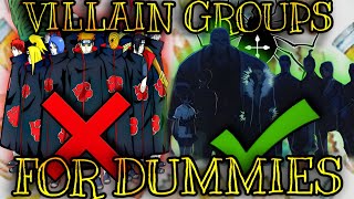How To Make A Great Anime Villain Group