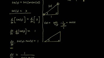 Derivative of arcsec(x)