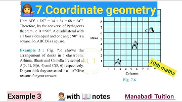 10th class math| chapter 7|🤷‍♀️ Coordinate geometry| 🙋Example 3| CBSE|NCERT|