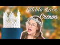 Edible Lace Crown for Cake Decorating