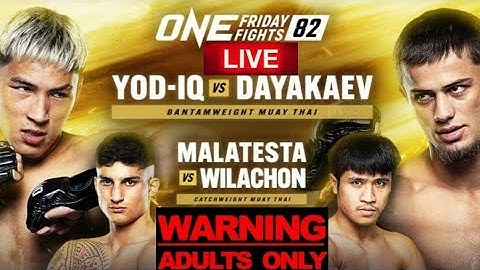 ONE FRIDAY FIGHTS 82 / ONE LUMPINEE 82: YOD-IQ VS DAYAKAEV LIVE FULL CARD REACTION STREAM